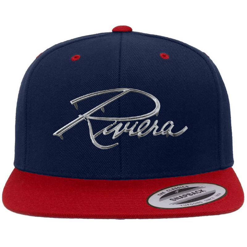 Trendy Apparel Shop Old English 'R' Embroidered Snapback – Flat Bill, Wool Blend, Red