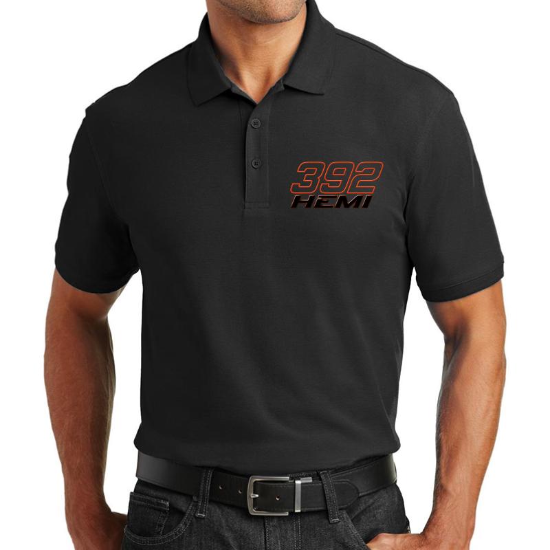 392 Hemi Unisex Polo Jersey Sport Shirt Men Black