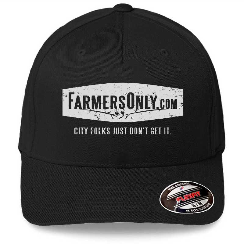 Farmers Only White Logo  Unisex Hooded Sweatshirts