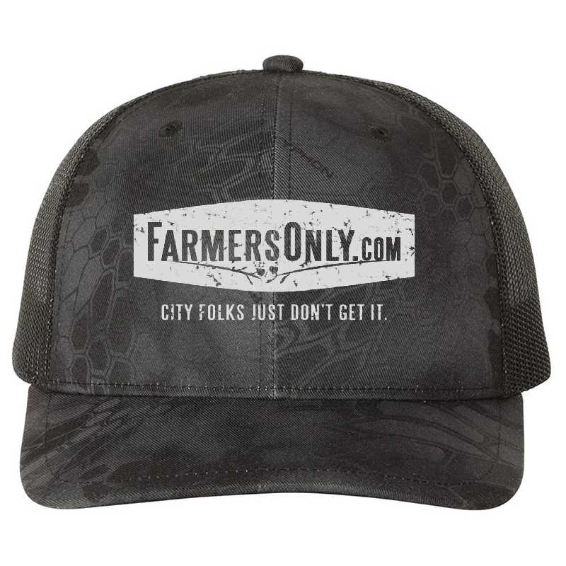 Farmers Only White Logo  Unisex Hooded Sweatshirts