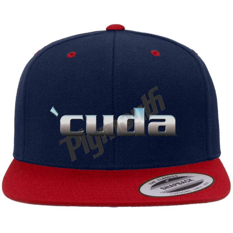 'Cuda 1 Premium Flat Bill Snapback Cap  Navy