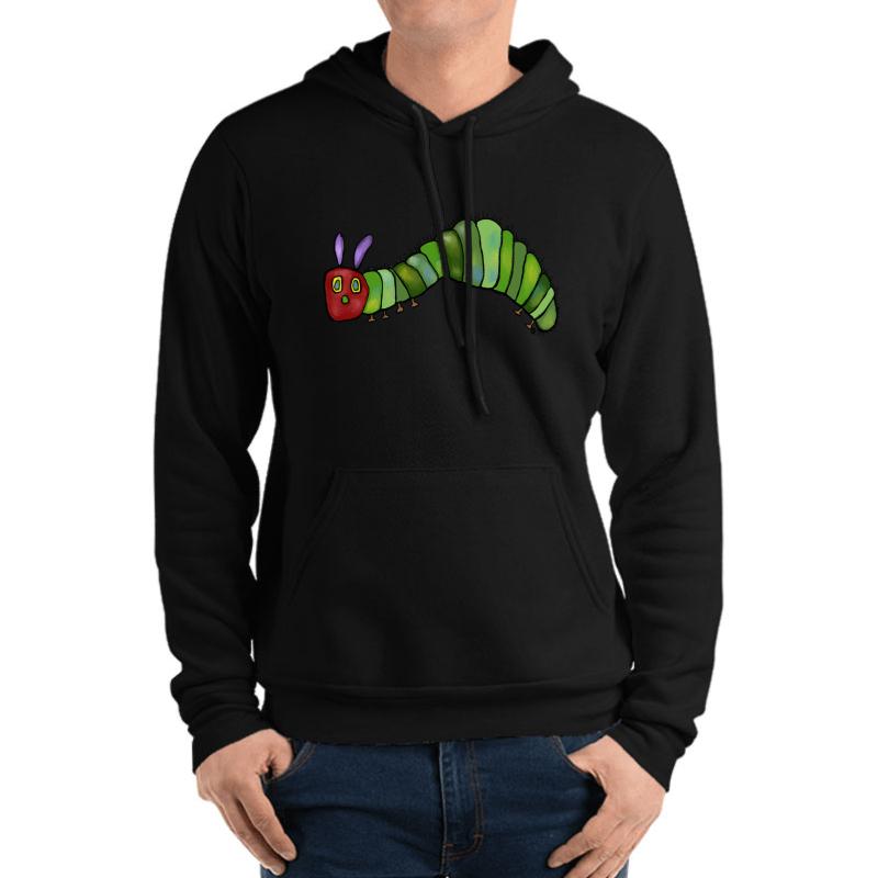 The Very Hungry Caterpillar Unisex Hooded Sweatshirt Men Black