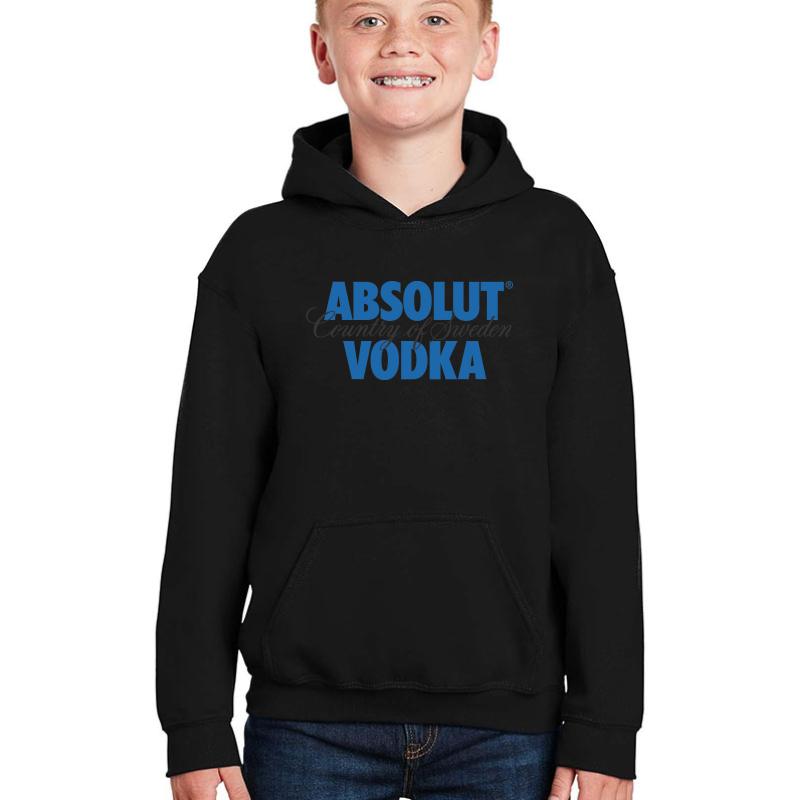 Absolut Vodka Youth Hooded Sweatshirt Boy Black