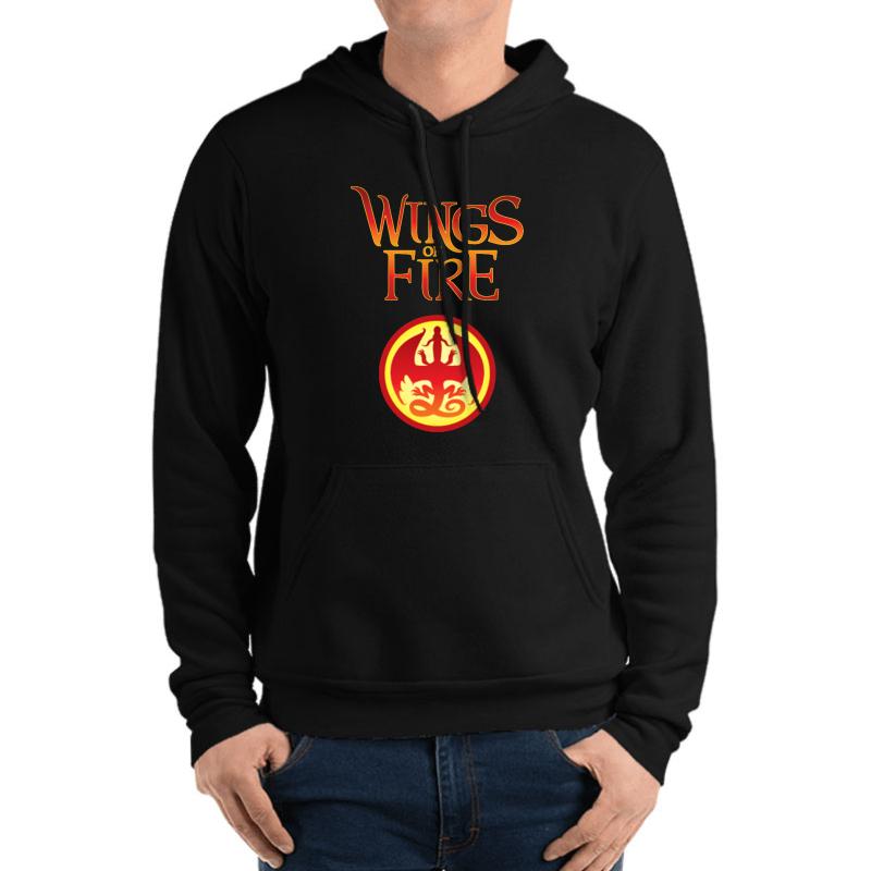 Wings Of Fire Unisex Hooded Sweatshirt Men Black