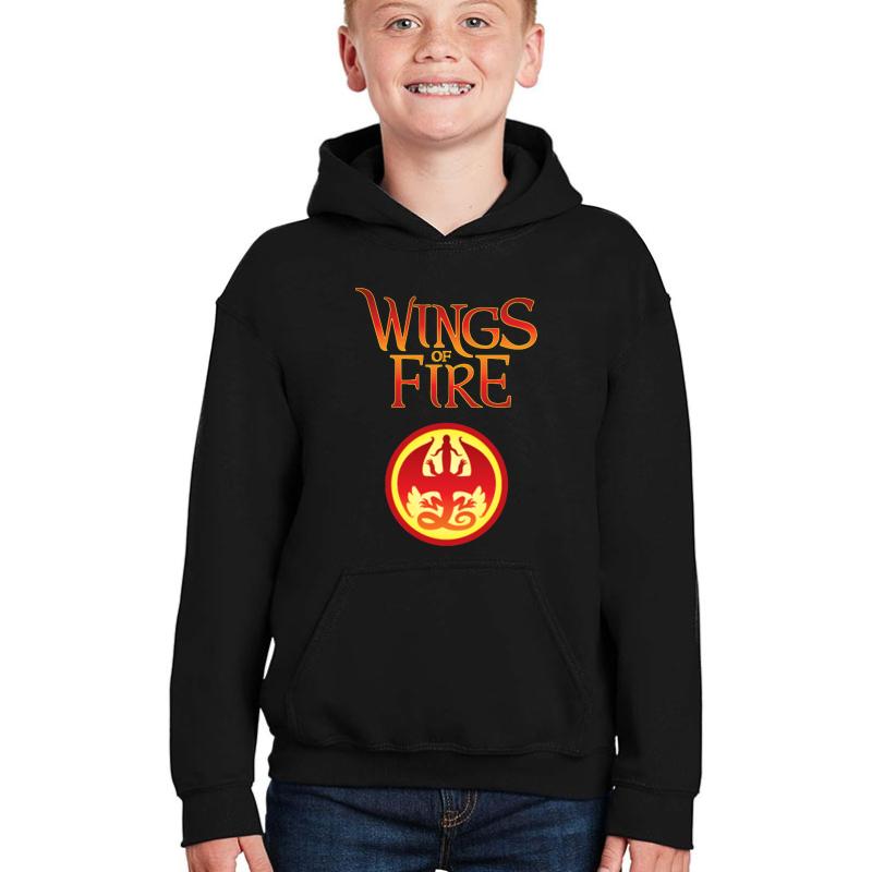 Wings Of Fire Youth Hooded Sweatshirt Boy Black