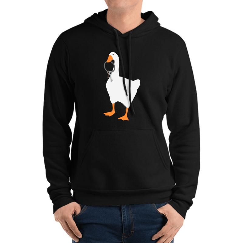 Untitled Goose Unisex Hooded Sweatshirt Men Black