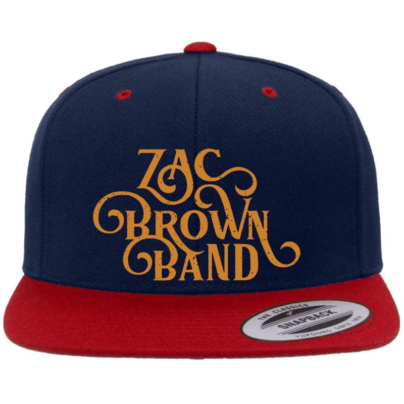 Zac Brown Band Premium Flat Bill Snapback Cap  Navy