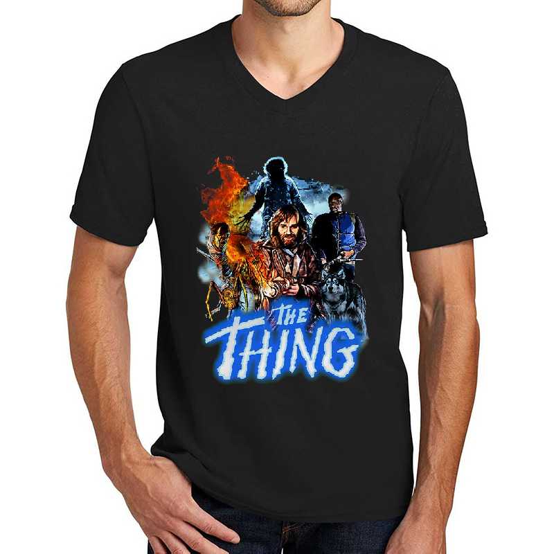 the Thing Unisex V-Neck T-Shirt Men Black