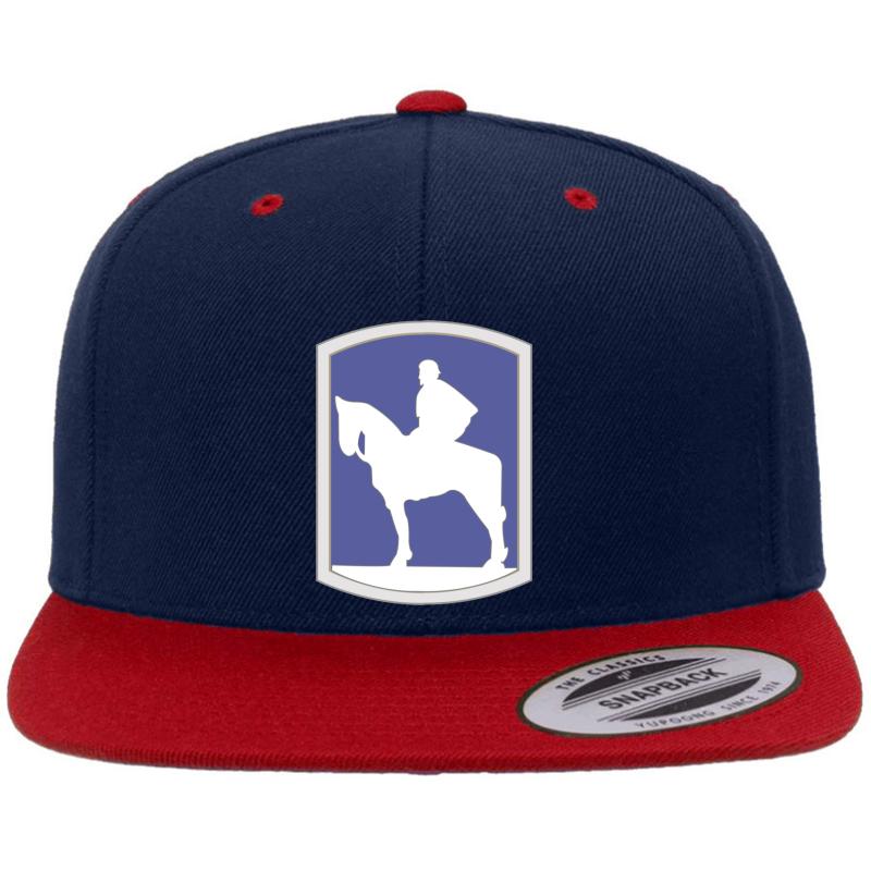 116Th Infantry Brigade Combat Team 'Stonewall' United States Army  Premium Flat Bill Snapback Cap  Navy