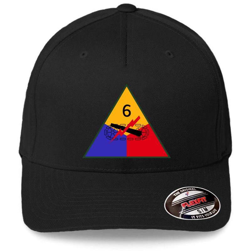 6Th Armored Division Super Sixth United States - Historical  Flexfit Baseball Cap  Black