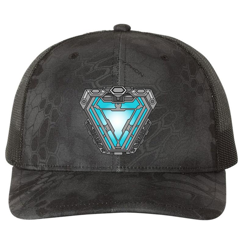 Arc Reactor Richardson Premium Trucker Snapback Cap  Kryptek Typhon Black