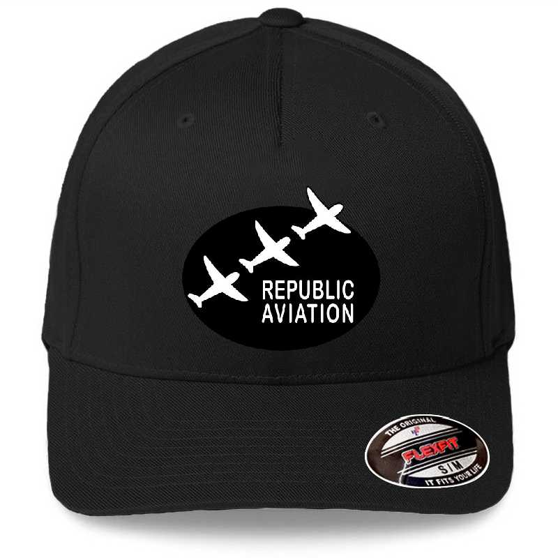 Republic Aviation Repro Logo (Black Ver.) Unisex T-shirts