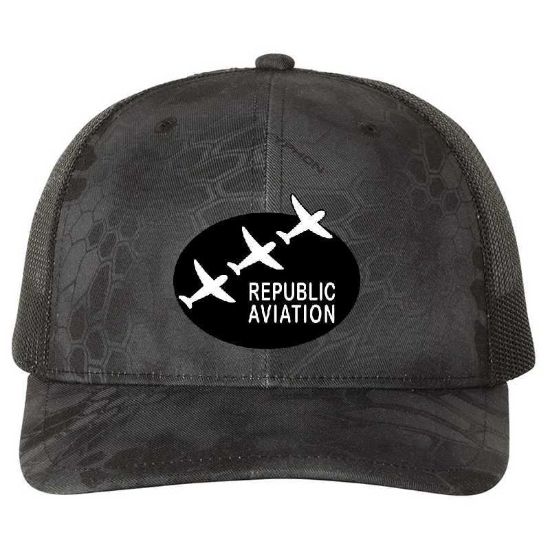 Republic Aviation Repro Logo (Black Ver.) Unisex T-shirts