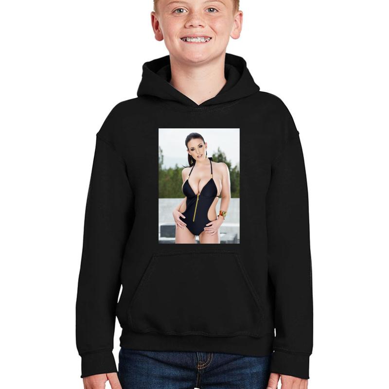 Angela White Youth Hooded Sweatshirt Boy Black