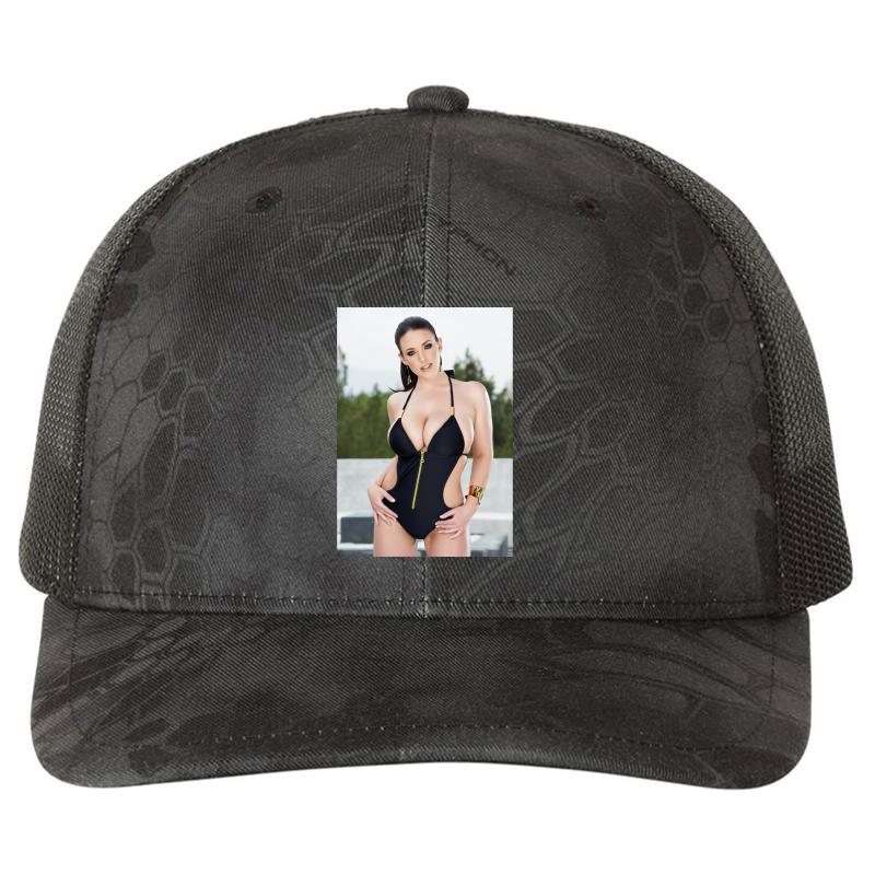 Angela White Richardson Premium Trucker Snapback Cap  Kryptek Typhon Black