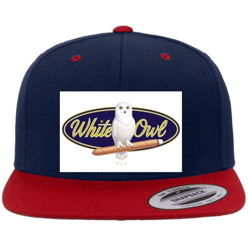 White Owl Cigars Premium Flat Bill Snapback Cap  Navy