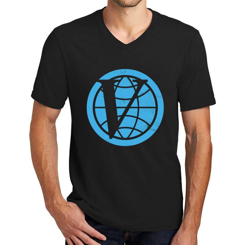 Venture Industries Logo The Venture Bros. Unisex V-Neck T-Shirt Men Black