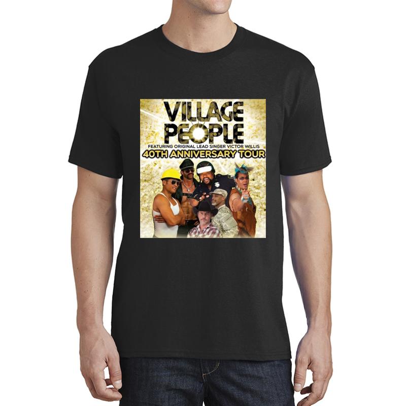 40Th Anniversary Village Of People Tour 2020 Kangkung 1 Unisex T-Shirt Men Black