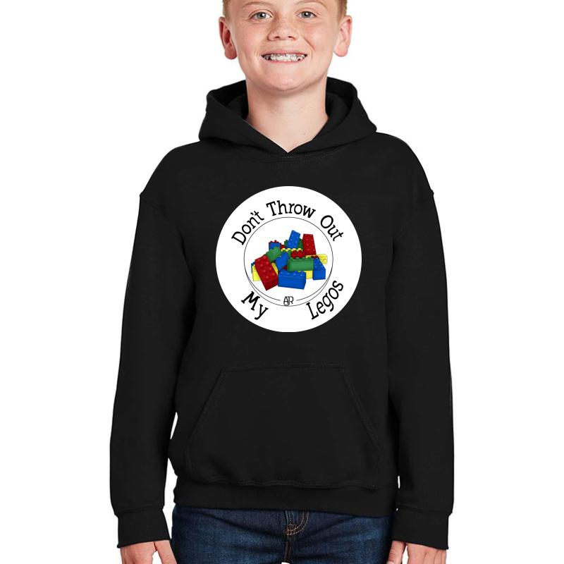 Ajr Don't Throw Out My Legos Youth Hooded Sweatshirt Boy Black