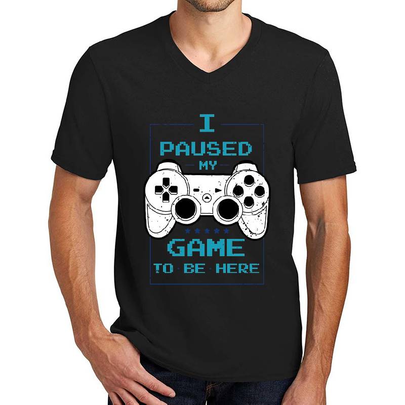 I paused my Game to be here Gamer Zocker gift Premium Flat Bill Snapback Caps