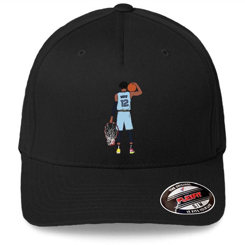 Ja Morant And The Rim Premium Flat Bill Snapback Caps