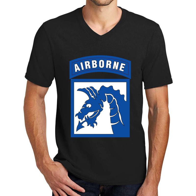 18Th Airborne Corps Unisex V-Neck T-Shirt Men Black