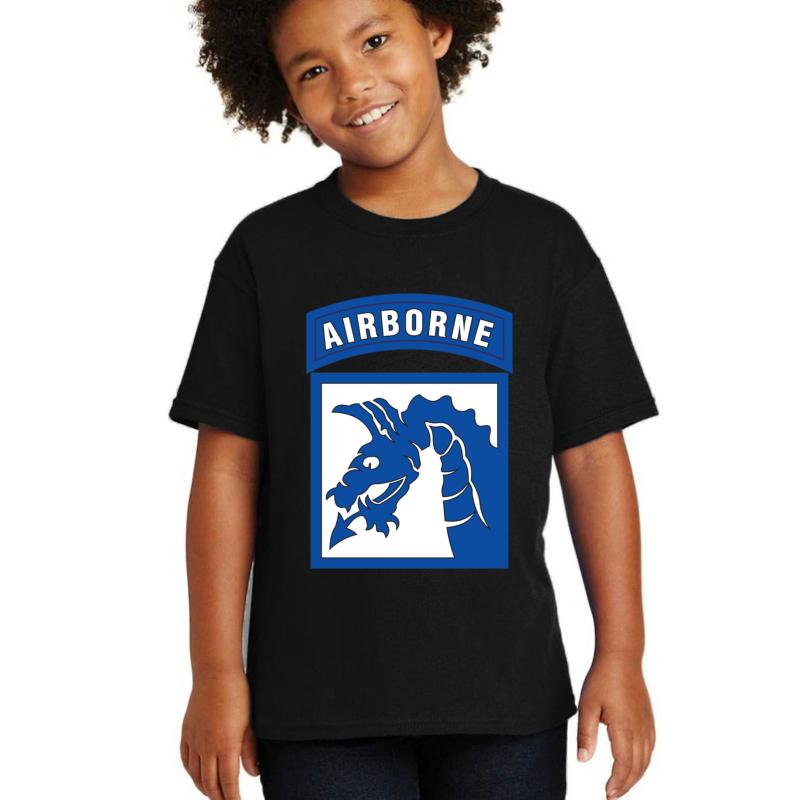 18Th Airborne Corps Youth T-Shirt Boy Black