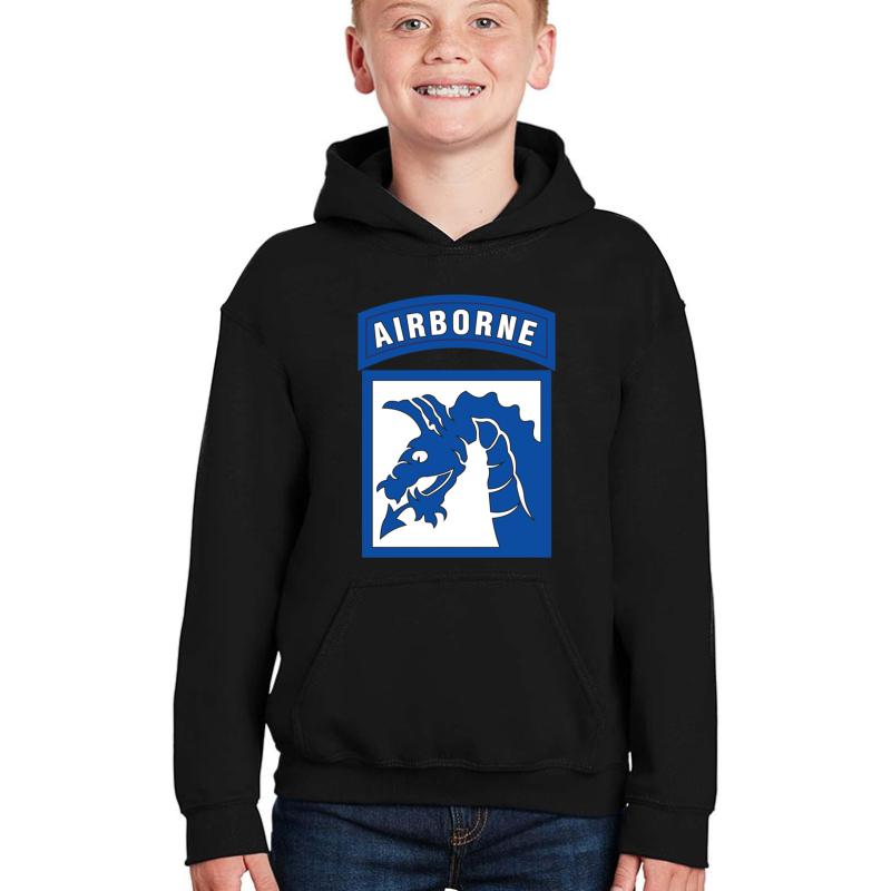 18Th Airborne Corps Youth Hooded Sweatshirt Boy Black