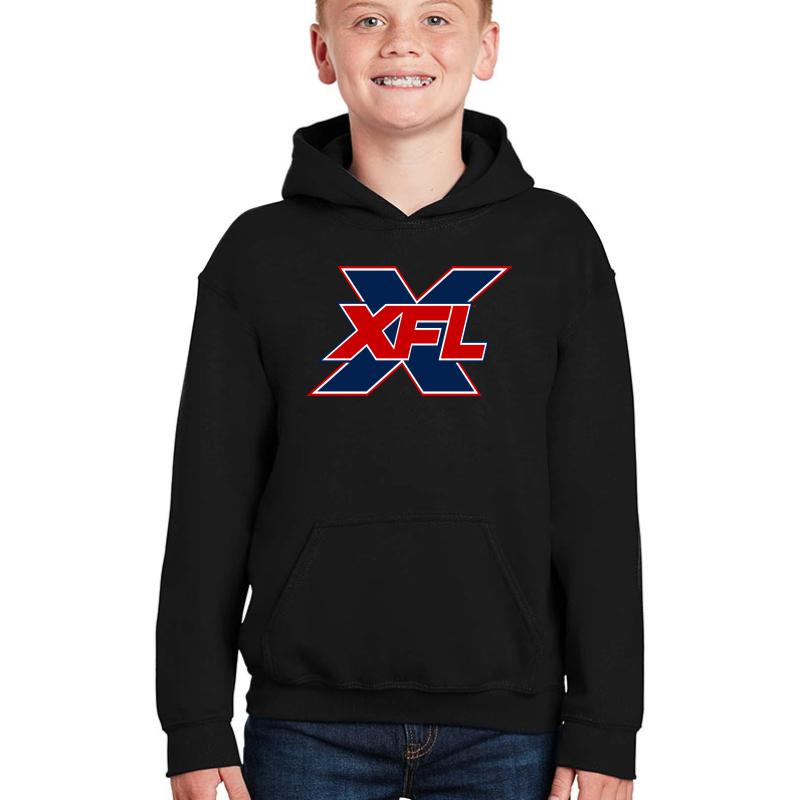 Xfl Youth Hooded Sweatshirt Boy Black