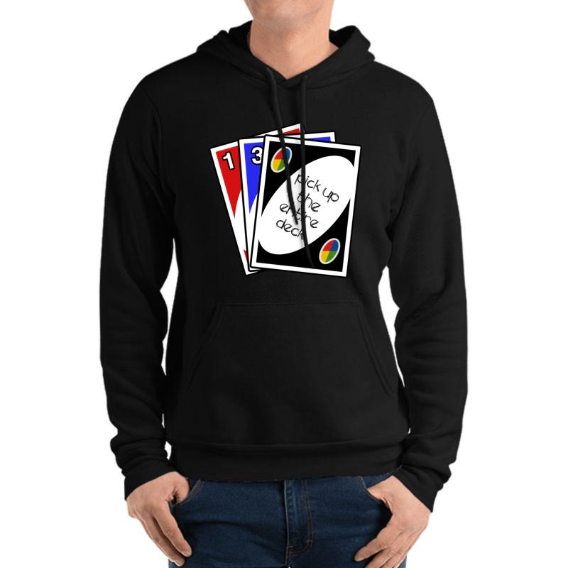 Uno: Play To Win Unisex Hooded Sweatshirt Men Black