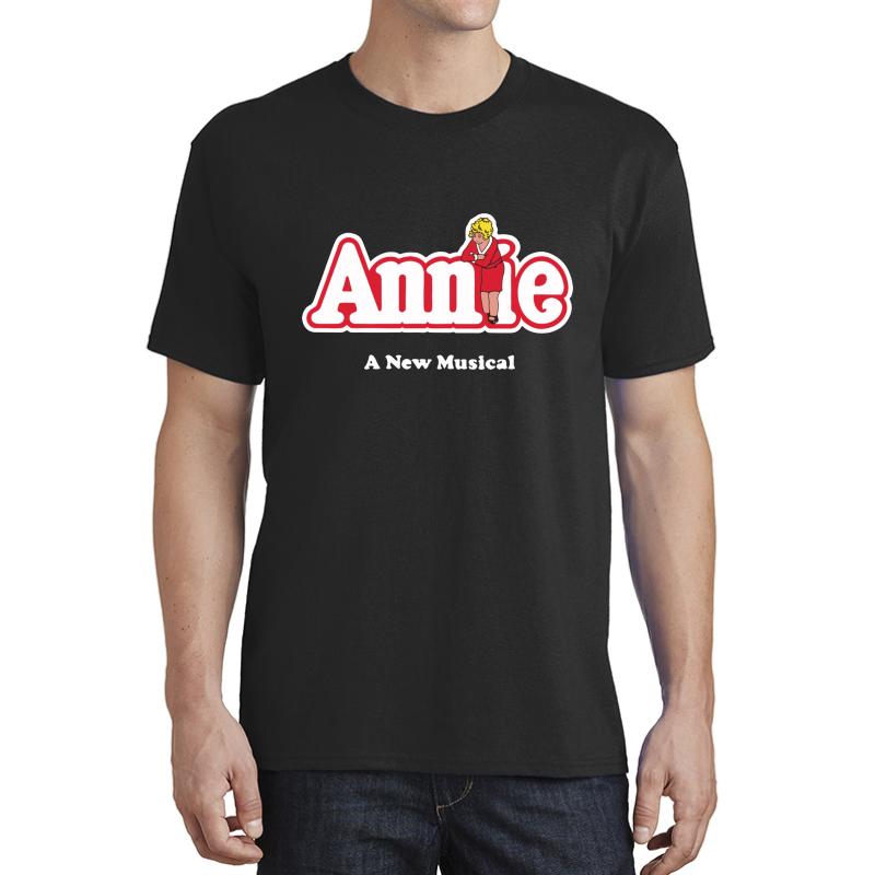 Annie New York Vintage Girl Unisex T-Shirt Men Black