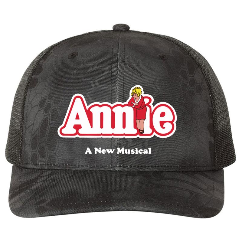 Annie New York Vintage Girl Richardson Premium Trucker Snapback Cap  Kryptek Typhon Black