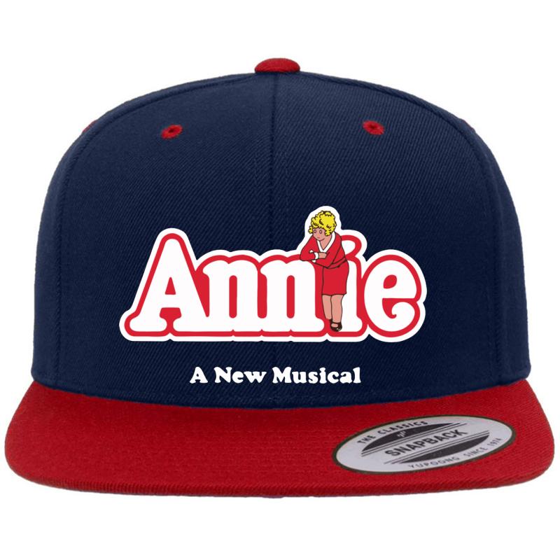 Annie New York Vintage Girl Premium Flat Bill Snapback Cap  Navy