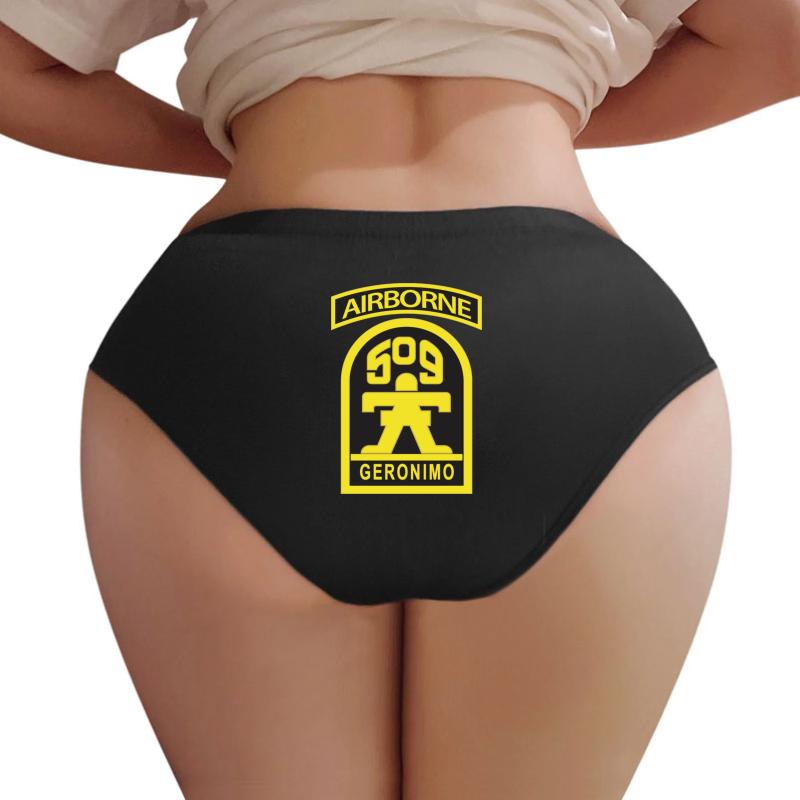 509Th Airborne Infantry Regiment Women Underwear Panties Women Black