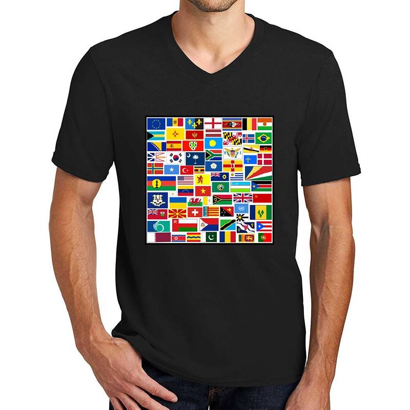 FLAGS of the World Gifts, Masks, Stickers & Products Unisex T-shirts