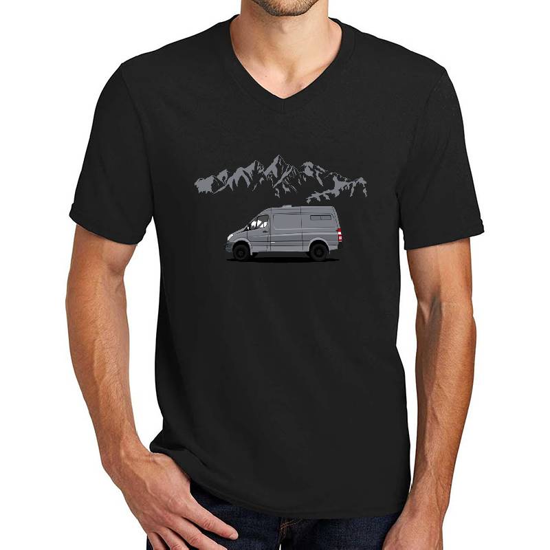 Sprinter Van Mountain Youth T-Shirts