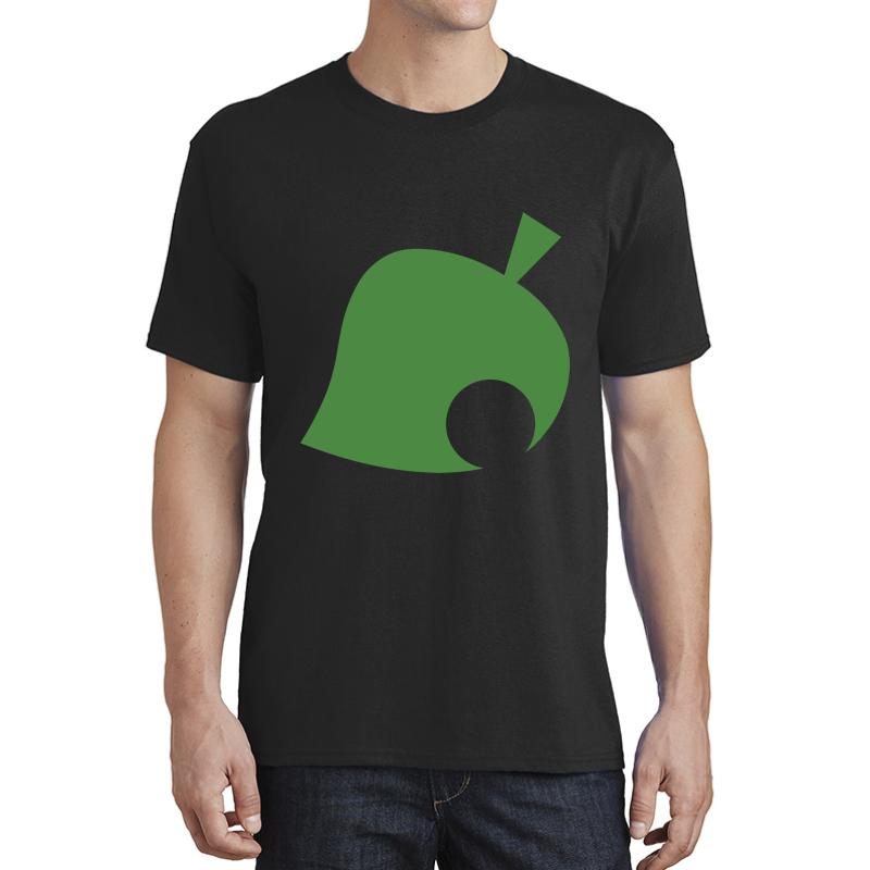 Animal Crossing Leaf Unisex T-Shirt Men Black