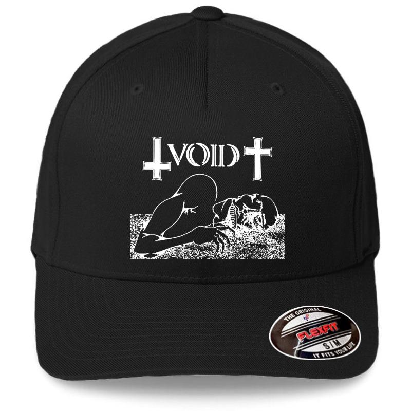 Void Band T Shirt Tee Flexfit Baseball Cap  Black