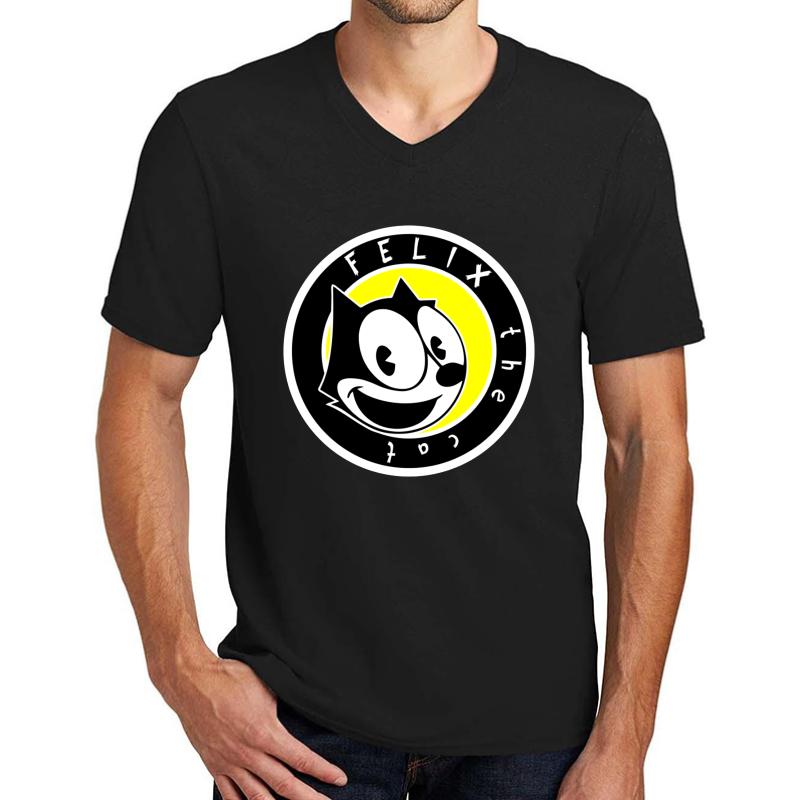 This Is Felix The Cat! Unisex V-Neck T-Shirt Men Black