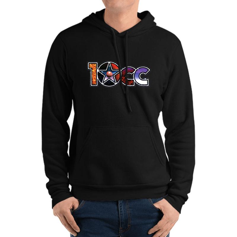 10Cc:Rock Legends Unisex Hooded Sweatshirt Men Black