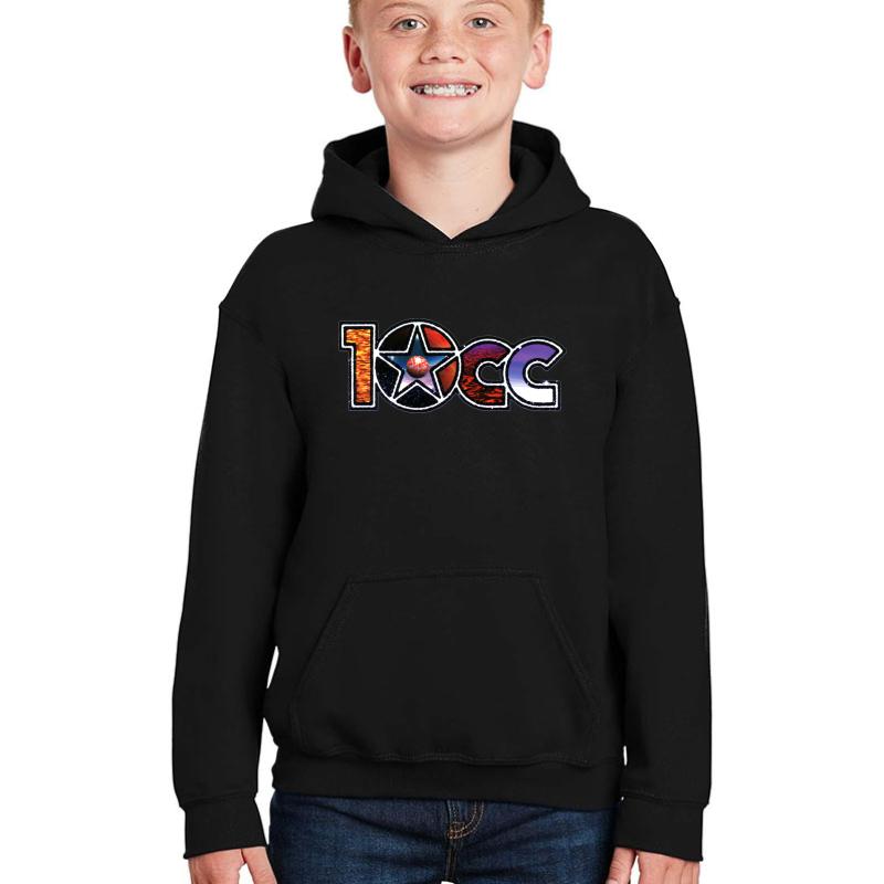 10Cc:Rock Legends Youth Hooded Sweatshirt Boy Black