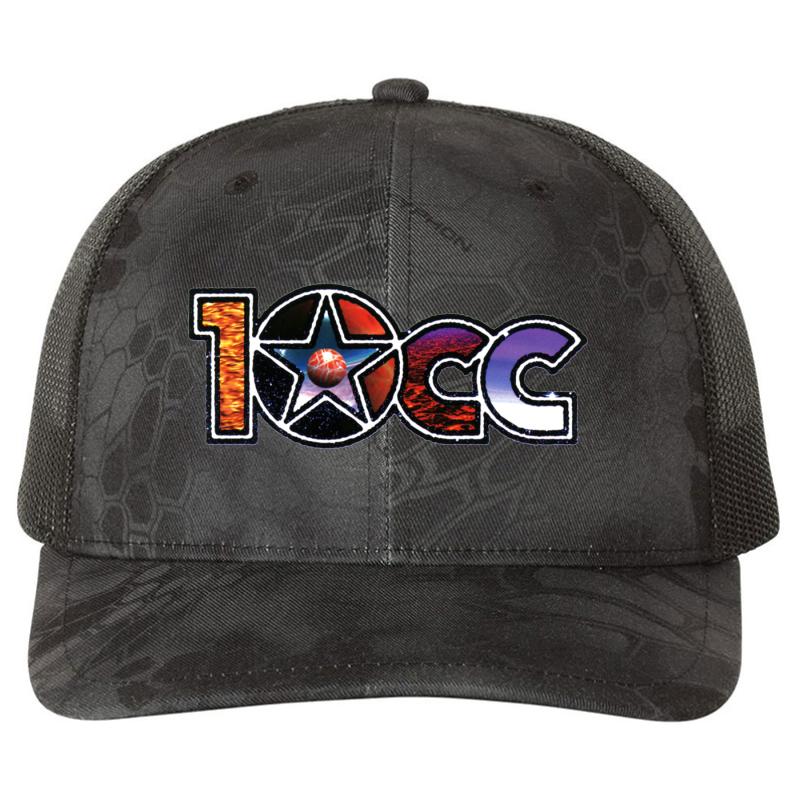 10Cc:Rock Legends Richardson Premium Trucker Snapback Cap  Kryptek Typhon Black