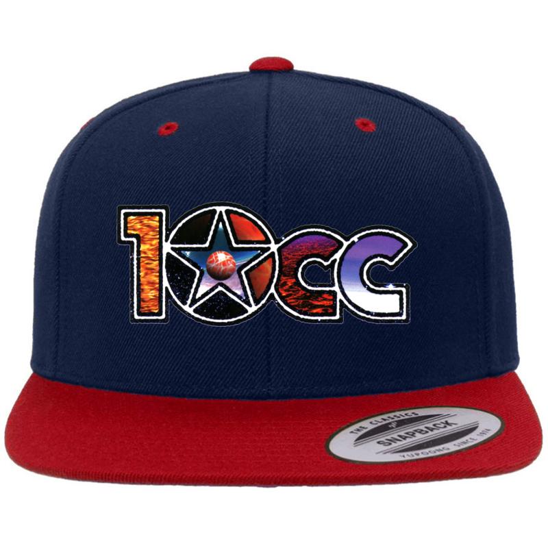 10Cc:Rock Legends Premium Flat Bill Snapback Cap  Navy