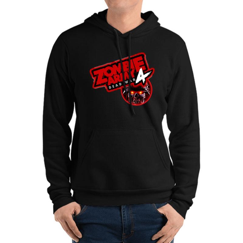 Zombie Army Unisex Hooded Sweatshirt Men Black