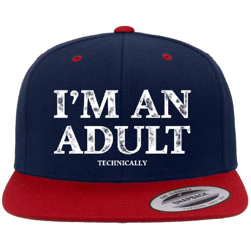 I'm an Adult Technically T-Shirt Funny 18th Birthday Gift Unisex V-Neck T-Shirts