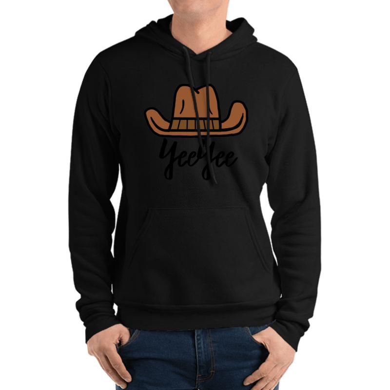 Yee Yee Unisex Hooded Sweatshirt Men Black