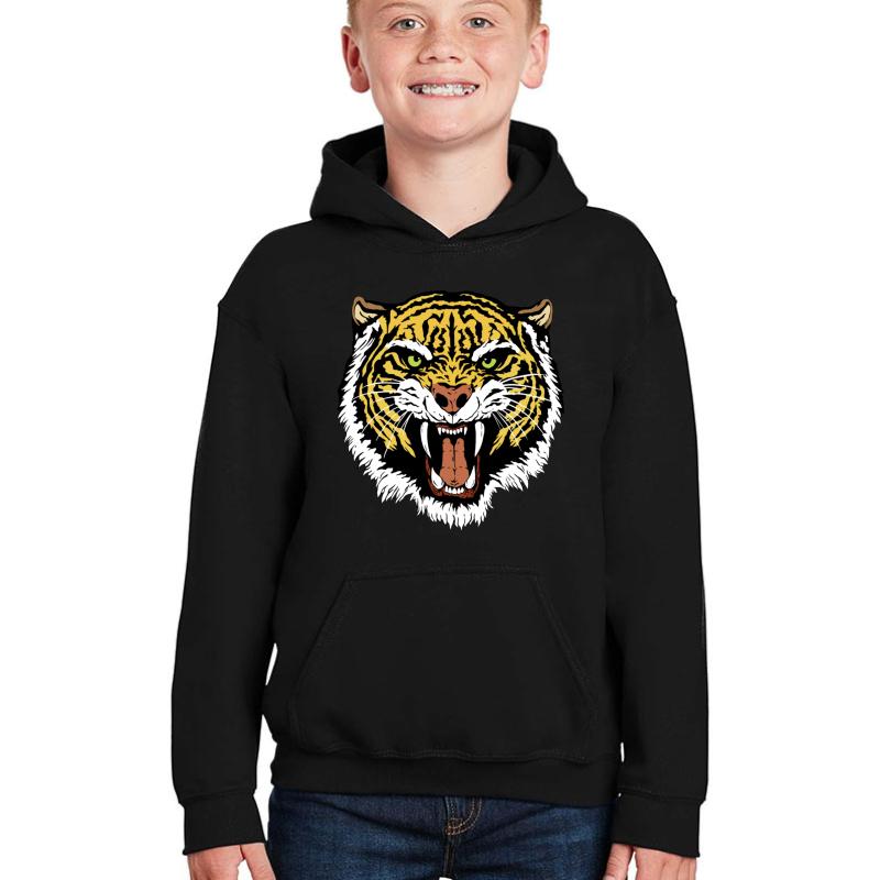 Vintage Heihachi Tiger Youth Hooded Sweatshirt Boy Black