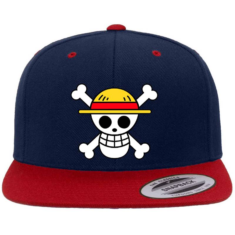 One Piece-Straw-Hat Logo Richardson Premium Trucker Snapback Caps