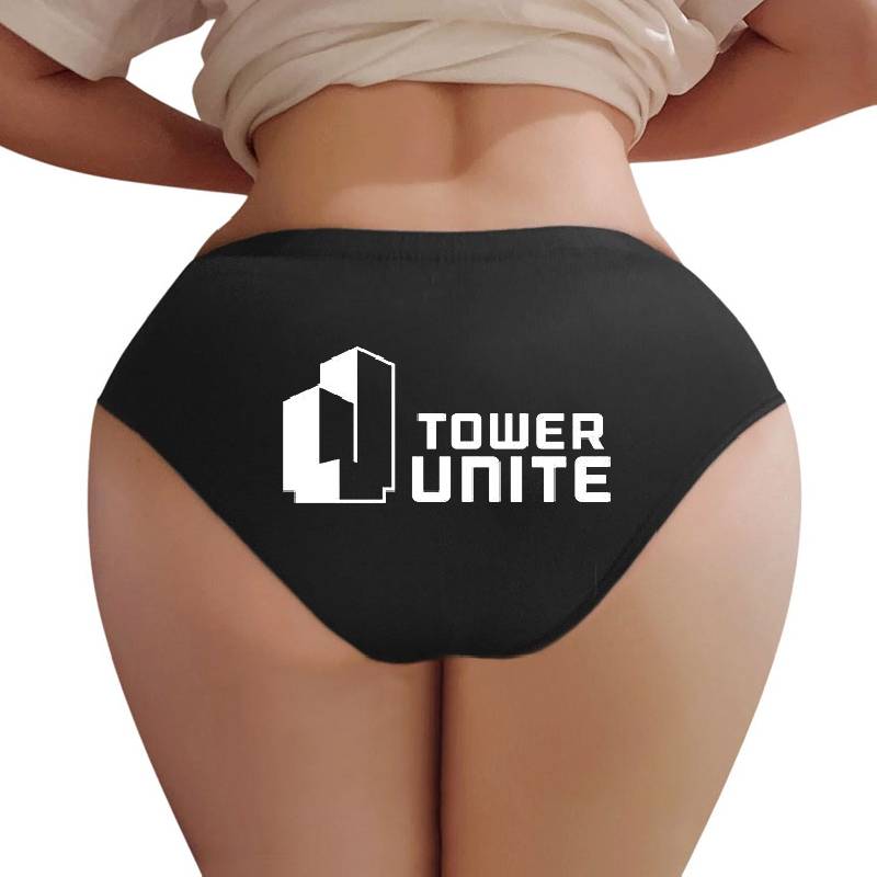 Tower Unite Logo White Unisex V-Neck T-Shirts