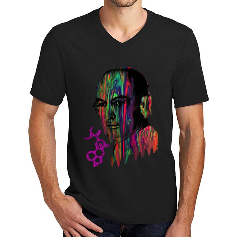 Albert Hoffman Lsd Portrait Unisex V-Neck T-Shirt Men Black